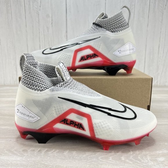 Nike Alpha Menace Elite 3 White Black University Red CT6648-103 Men's Size 10